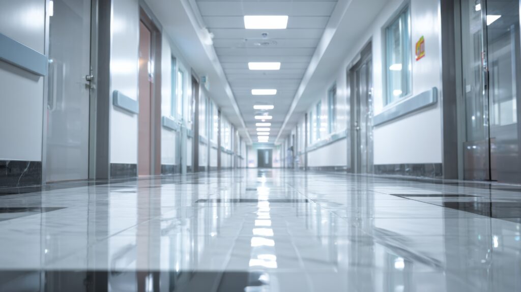 New operating room under construction in an ambulatory surgery center